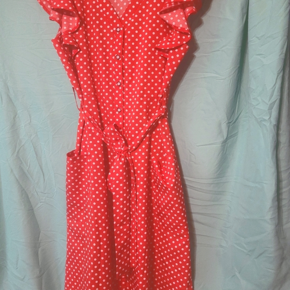 Custom made Red Polka Dots Dress